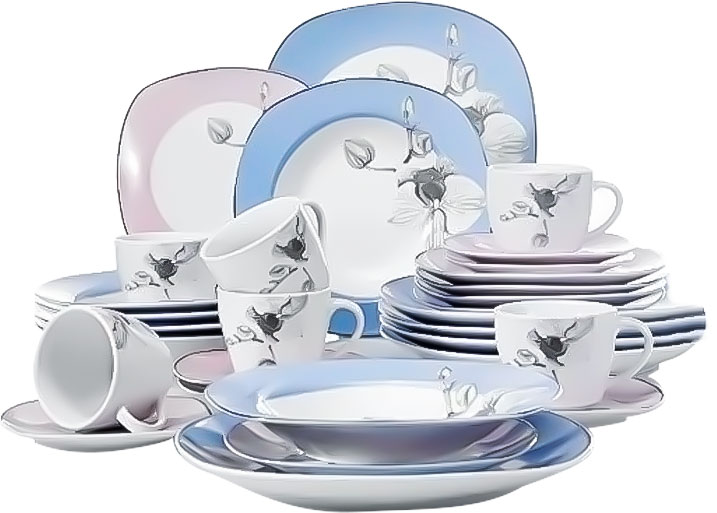 Produce ceramic tableware