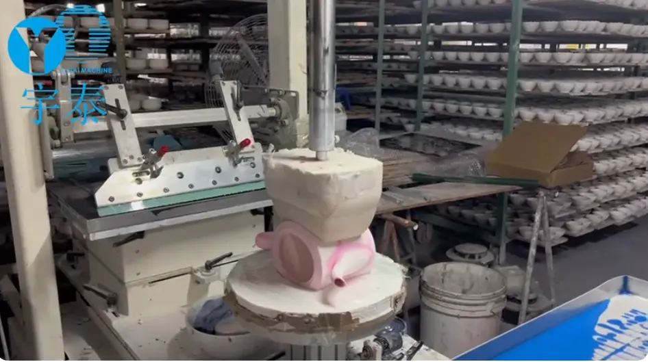tea cup printing with automatic ceramic machine
