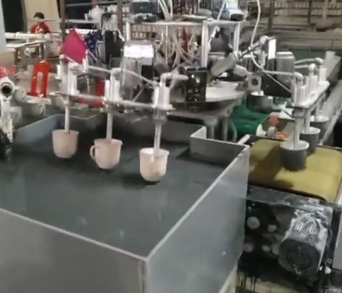 Yutai Automatic Ceramic Mugs Glazing Machine, Precision Coating for Consistent Finish