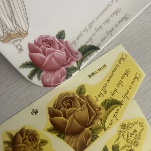 陶磁器のための注文の花のステッカー (2)