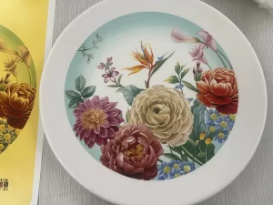 注文の花の陶磁器のステッカー (2)