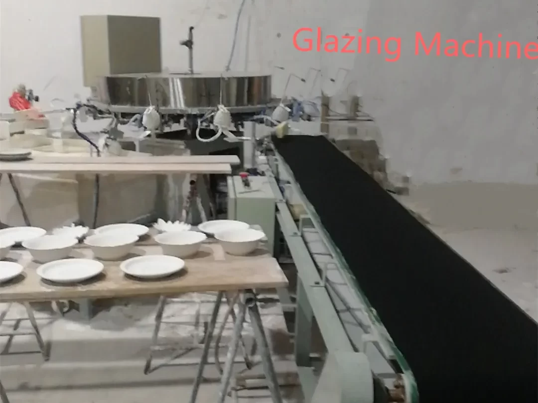 12 Station Automatic Ceramic Glazing Machine: Improve Efficiency & Consistency in Tableware Production 5 glazing machine2 edited